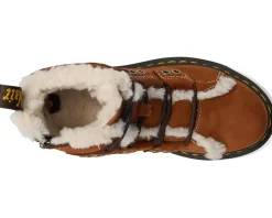 Dr. Martens Flats<1460 Lace To Toe Fur Lined Boots Tan