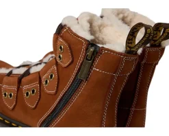 Dr. Martens Flats<1460 Lace To Toe Fur Lined Boots Tan