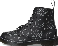 Dr. Martens Kid's Collection 1460 Lace Up Boot Black/Silver 1 Sale