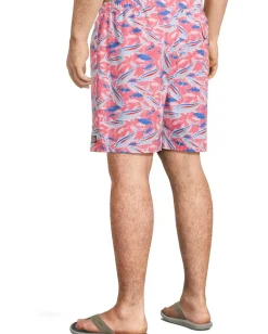 Vineyard Vines Activewear|Board Shorts<7" Printed Chappy Trunks Bone Fish Pink