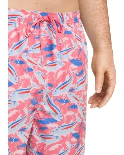 Vineyard Vines Activewear|Board Shorts<7" Printed Chappy Trunks Bone Fish Pink