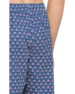 Vineyard Vines Activewear|Board Shorts<7" Printed Piped Chappy Trunks Flag/Stars Moonshine