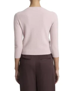 Vince Sweaters<3/4 Sleeve V-neck Sweater Dark Baletto