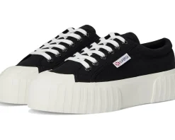 Sneakers|Sneakers|Superga 2631 Stripe Platform Black/White Avorio