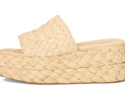 Women Loeffler Randall Aaron Platform Raffia Mule