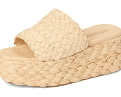 Women Loeffler Randall Aaron Platform Raffia Mule