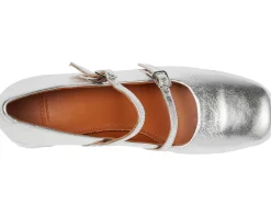 Heels|Heels|Vagabond Shoemakers Adison Leather Mary Jane Pumps Silver