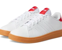 adidas Kids Advantage Base 2.0 Sportswear Shoes (Big Kid) White/Pure Ruby/Gum Best