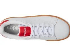 adidas Kids Advantage Base 2.0 Sportswear Shoes (Big Kid) White/Pure Ruby/Gum Best