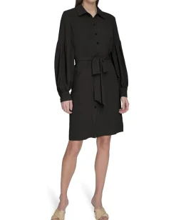 Calvin Klein Dresses|Dresses<Aerowash Self Tie A-Line Black