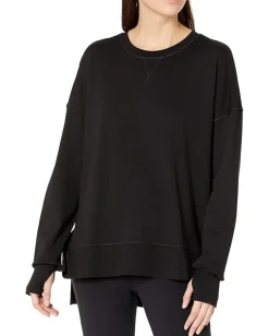 Activewear|Sweaty Betty After Class Longline Sweatshirt Black