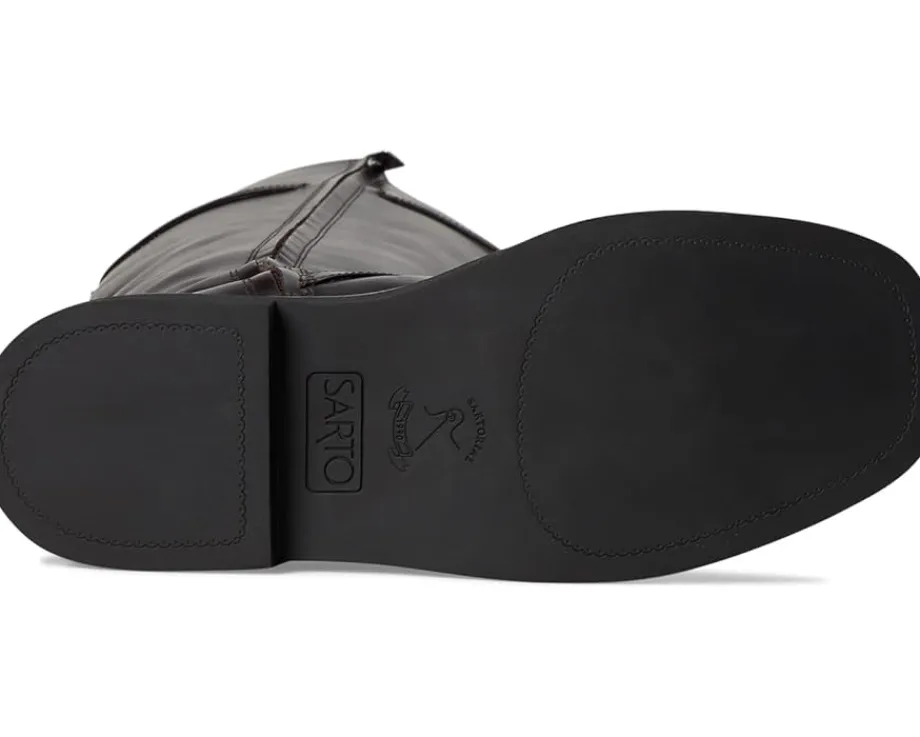 Boots|Boots|Franco Sarto Ainsley High Shaft Boots Dark Hickory Brown Leather