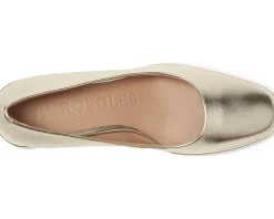 Aerosoles Alae Soft Gold Leather New