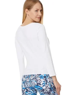 Shirts & Tops|Shirts & Tops|Lilly Pulitzer Alans Knit Top Resort White