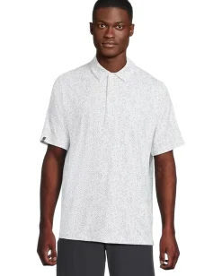 Activewear|Callaway All Over Chev Printed Polo Bright White