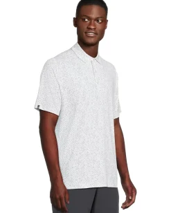 Activewear|Callaway All Over Chev Printed Polo Bright White