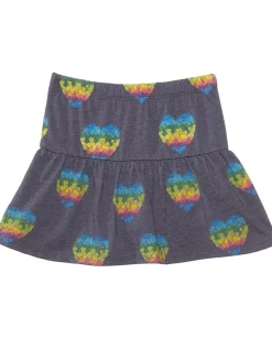 Chaser Kids Clothing<All Over Hearts Skort (Toddler/Little Kids) Avalon