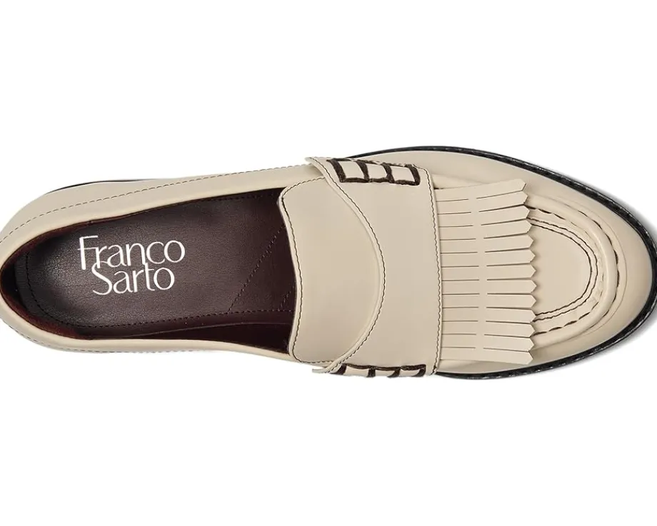 Flats|Franco Sarto Alonzo Slip-On Vanilla White Faux Leather
