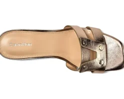 Calvin Klein Andrae Bronze Leather Outlet