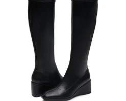 Aerosoles Angela Black Stretch Faux Leather Discount