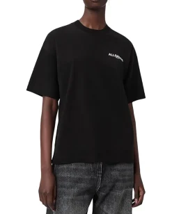 AllSaints Shirts & Tops|Shirts & Tops<Ania Etta Tee Black