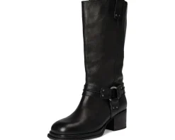 Boots|Boots|Free People Anok Harness Moto Boots Black Distressed Le