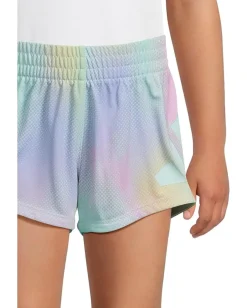 adidas Kids Aop No Side Seam Knit Shorts (Toddler/Little Kid) Semi Flash Aqua Outlet