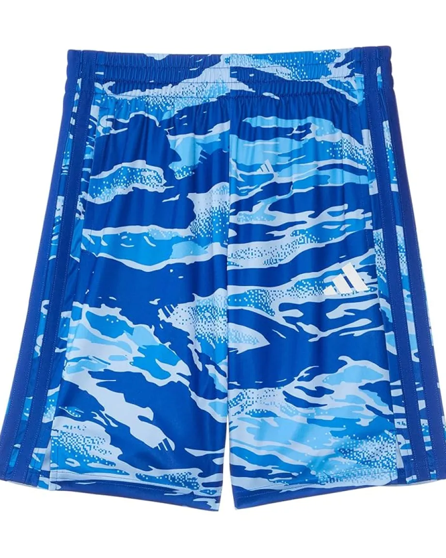 adidas Kids Aop Tiger Camo Shorts (Big Kids) Team Royal Blue