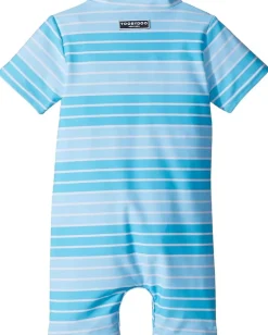 Toobydoo Clothing<Aqua Stripe Sunsuit (Infant/Toddler) Blue