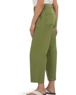 Jeans|KUT from the Kloth Ashton Wide Leg Barrel Kiwi