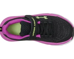 Under Armour Kids Sneakers|Sneakers<Assert 10 Alternate Closure (Little Kid) Black/Vivid Magenta/Morph Green