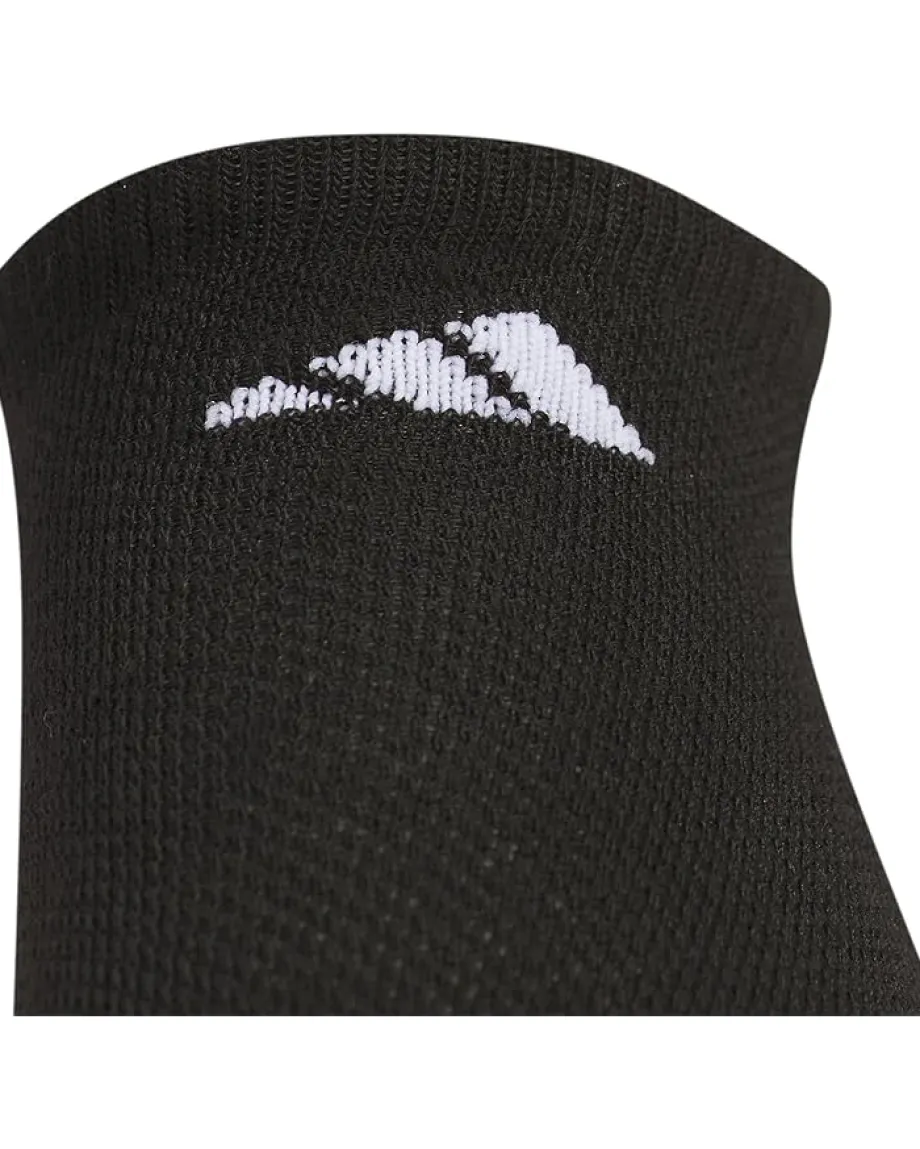 adidas Kids Athletic Cushioned 6-Pack No Show (Little Kid/Big Kid/Adult) Black/Onix Grey/White