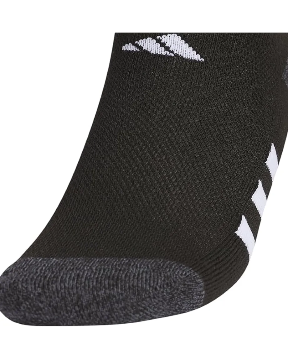 adidas Kids Athletic Cushioned 6-Pack No Show (Little Kid/Big Kid/Adult) Black/Onix Grey/White