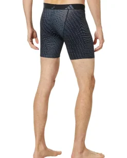 adidas Activewear<Athletic Fit Microfiber Boxer Brief Underwear 1-Pack Accelerate Onix Black/Onix Grey/Black