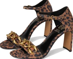 Vince Camuto Aurelia Chain Link High Heel Sandals Camel New