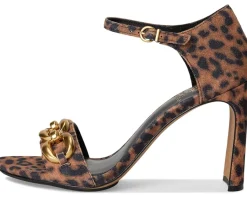 Vince Camuto Aurelia Chain Link High Heel Sandals Camel New