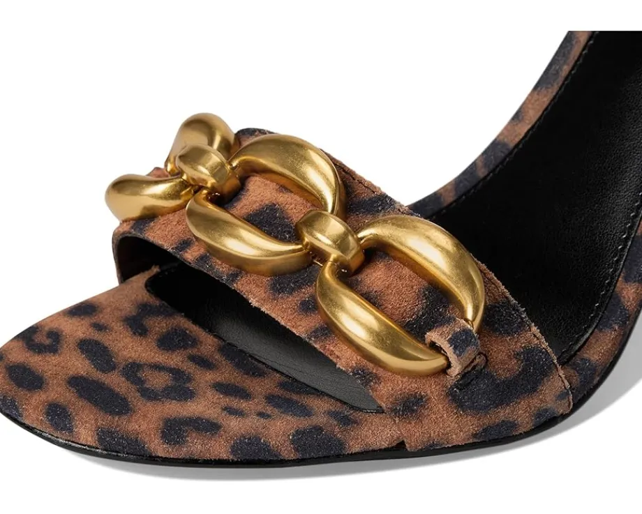 Vince Camuto Aurelia Chain Link High Heel Sandals Camel New