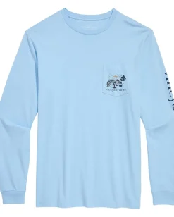 Vineyard Vines Autumn Truck Long Sleeve Tee