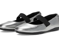 Flats|Rockport Aver Silver Leather