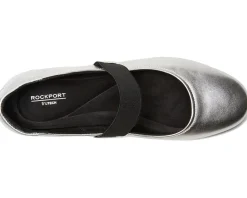 Flats|Rockport Aver Silver Leather