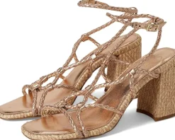 Jessica Simpson Heels|Sandals<Azimma Braided Block Heel Sandals Light Brass