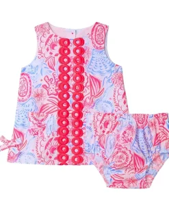 Clothing|Lilly Pulitzer Kids Baby Lilly Shift (Infant) Resort White Lil Sun Sea Sand