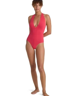 Activewear|Shirts & Tops|Commando Ballet Body Deep Punge Halter Bodysuit Watermelon