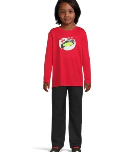 Under Armour Kids Clothing<Baseball Unravel Tech Long Sleeve (Little Kid) Red