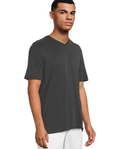 Activewear|T-Shirts|Tommy Bahama Bay Stripe V-neck Coal