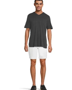 Activewear|T-Shirts|Tommy Bahama Bay Stripe V-neck Coal