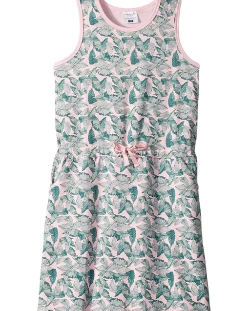 Clothing|Toobydoo Beach Dress (Toddler/Little Kids/Big Kids) Palm Leaf Print