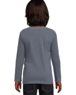 Appaman Kids Bear Camping Graphic Long Sleeve Tee (Toddler/Little Kid/Big Kid) Denim Blue Online