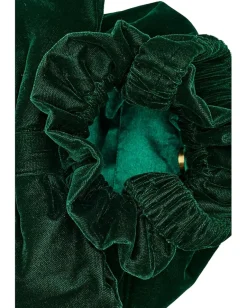 Free People Belle Velvet Bow Bag Emerald Sale