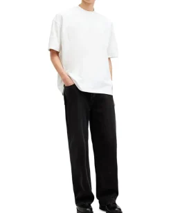 Activewear|T-Shirts|AllSaints Biggy Short Sleeve Crew Optic White